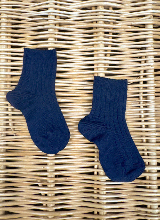 Short Warm Cotton Socks Ribbed