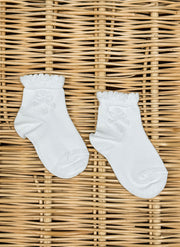 Ceremony Socks With Bow in Relieve