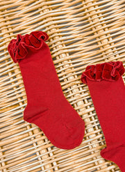 Velvet Rouche Warm Cotton Socks