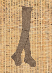 WOOL RIBBED TIGHTS