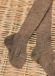 WOOL RIBBED TIGHTS