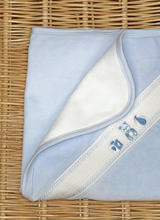Chenille Teddy Bear Smock Blanket