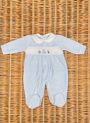 Chenille Sleepsuit Teddy Bear Smock