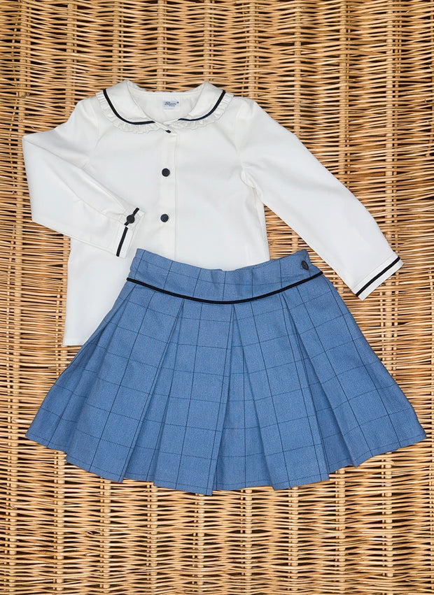 Camicia Maniche Lunghe Colletto Smerlato - Dettagli in Velluto