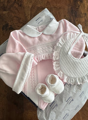 Chenille Smock Blanket With Hearts