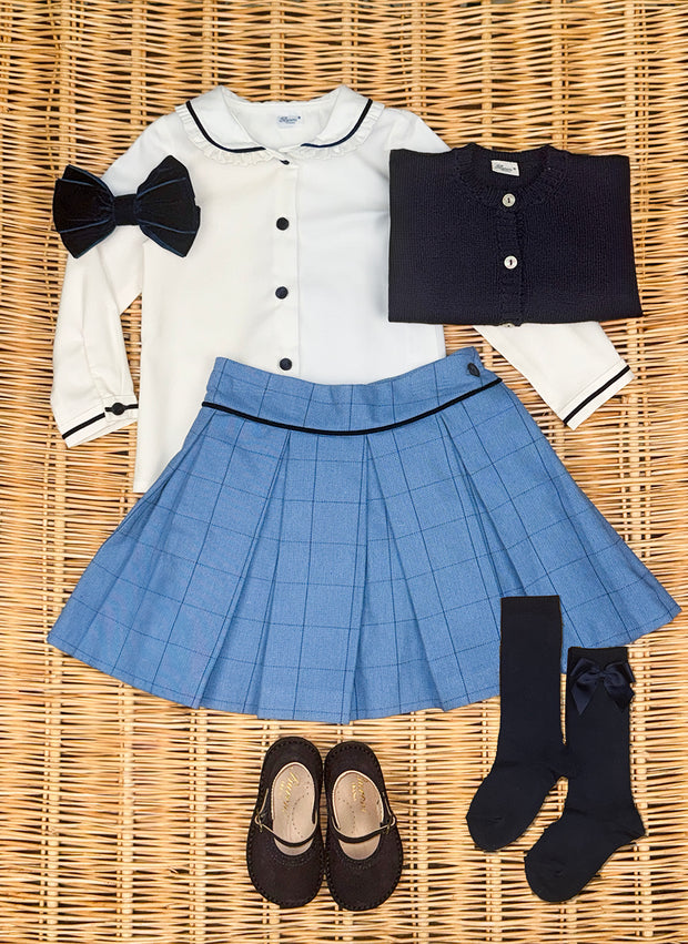 Camicia Maniche Lunghe Colletto Smerlato - Dettagli in Velluto