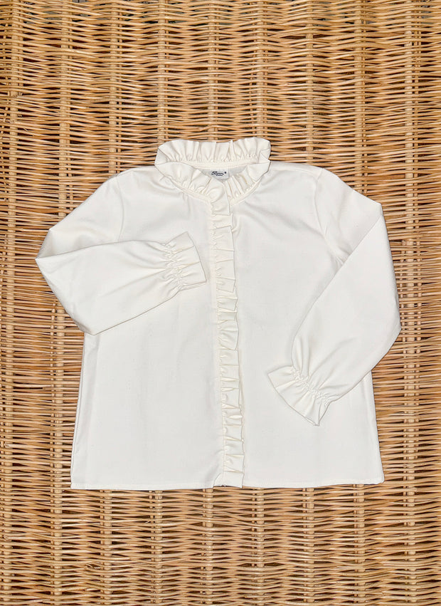 Camicia a maniche lunghe con Rouche