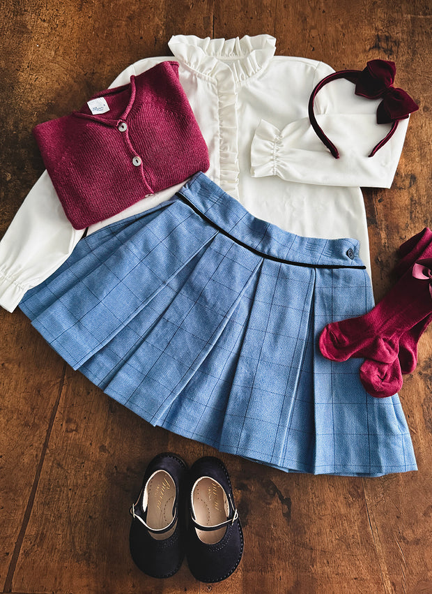Camicia a maniche lunghe con Rouche