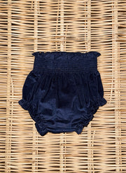 Velvet Bloomer With Smock