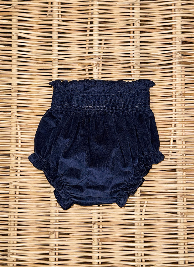 Velvet Bloomer With Smock