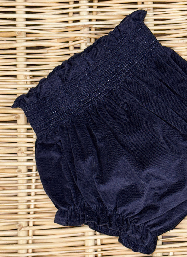 Velvet Bloomer With Smock
