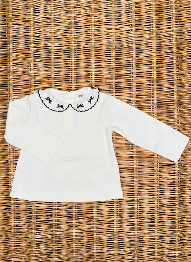 Long Sleeve Polo Shirt - Bows