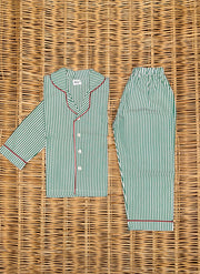 Green Striped PJ