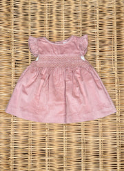 Abito Velluto a Costine con Smock