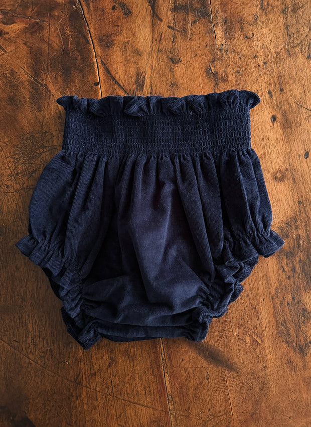 Velvet Bloomer With Smock