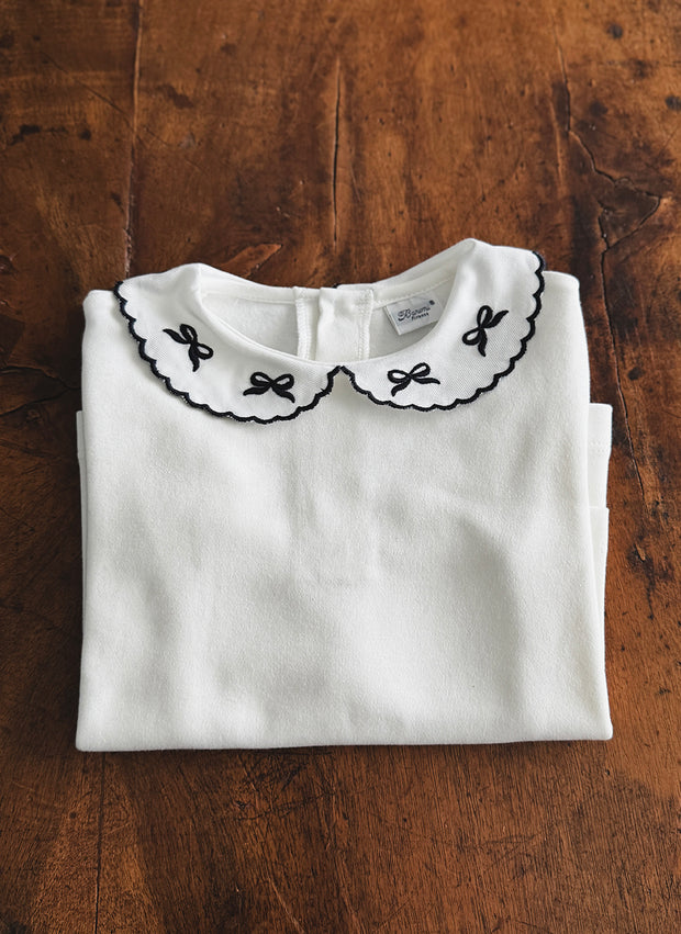 Long Sleeve Polo Shirt - Bows
