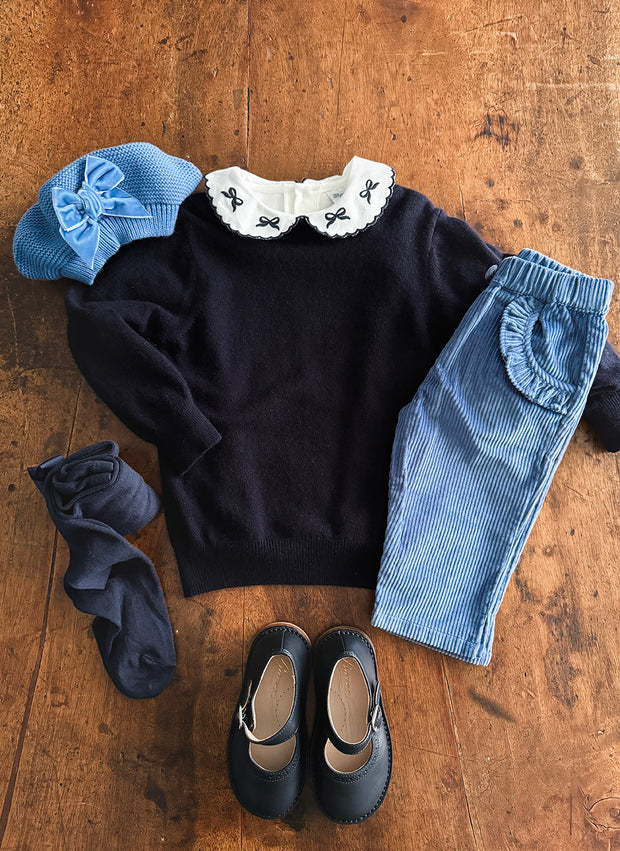 Long Sleeve Polo Shirt - Bows
