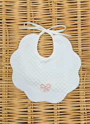 Scalopped Bow Bib