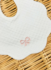 Scalopped Bow Bib