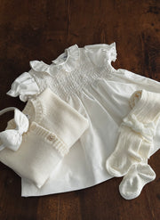 Abito Velluto Con Smock