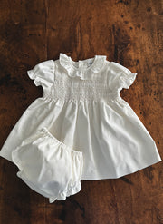 Abito Velluto Con Smock