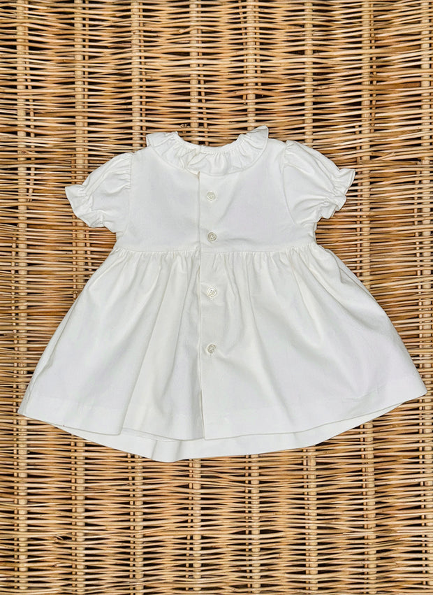 Abito Velluto Con Smock