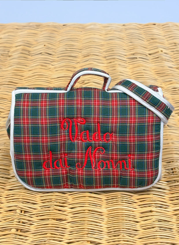 VADO DAI NONNI Tartan Bag