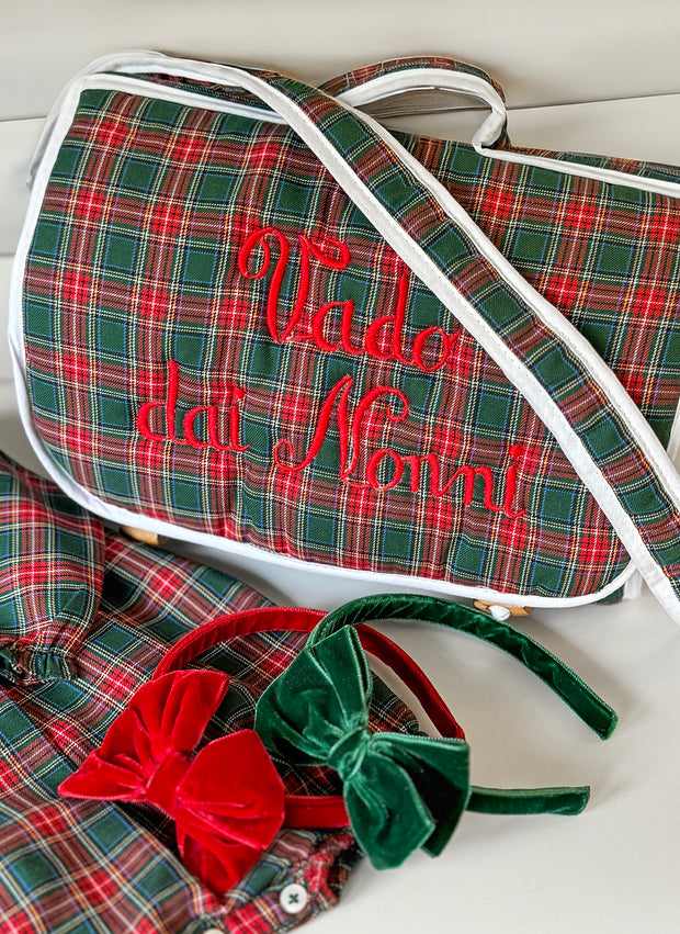 VADO DAI NONNI Tartan Bag