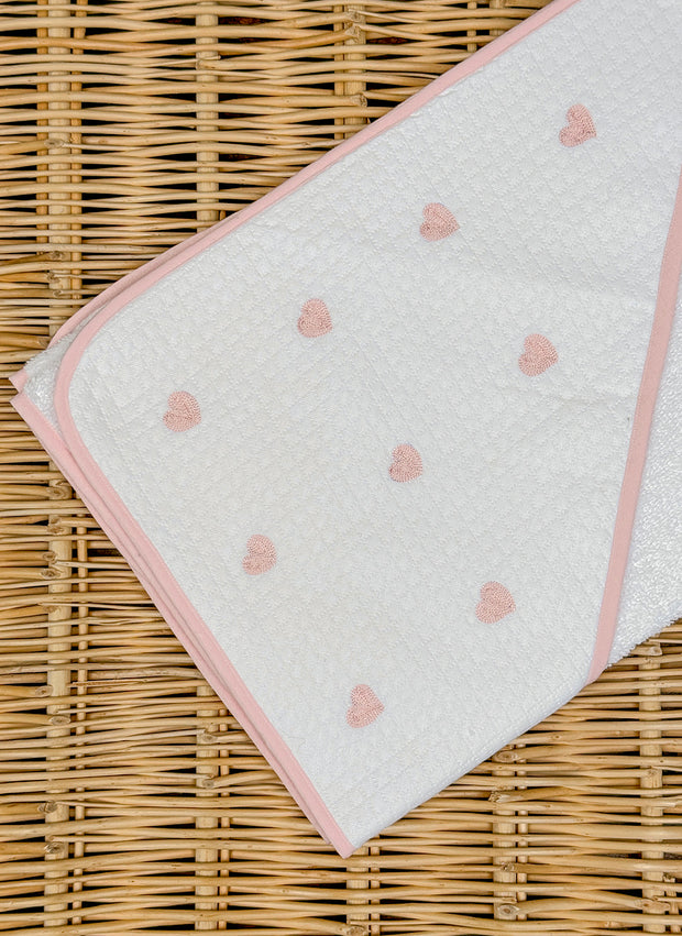 Hearts Hooded Towel