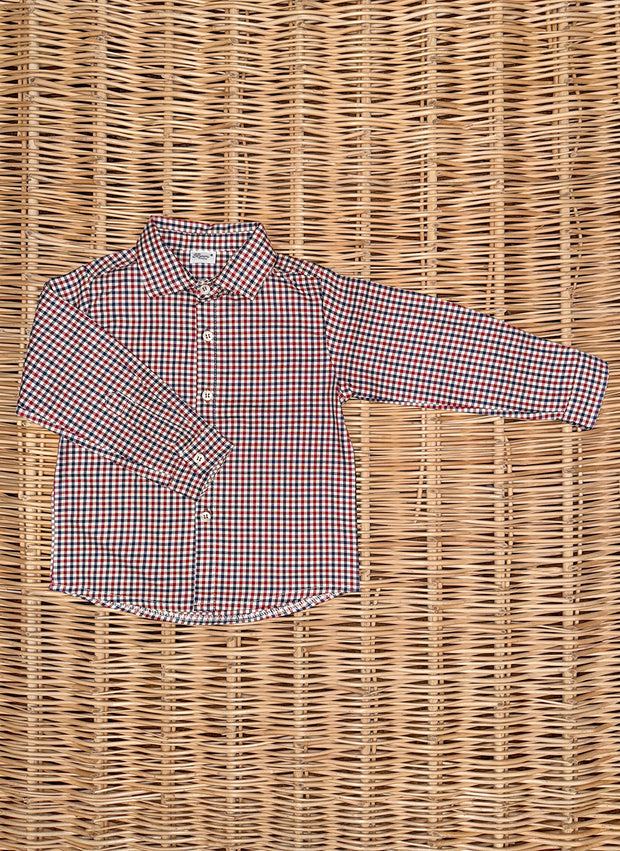 Boy Shirt Long Sleeve - Checked