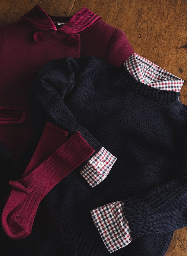 Boy Shirt Long Sleeve - Checked