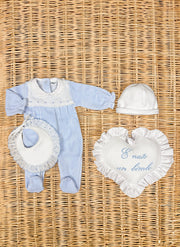 Scalloped Chenille Sleepsuit