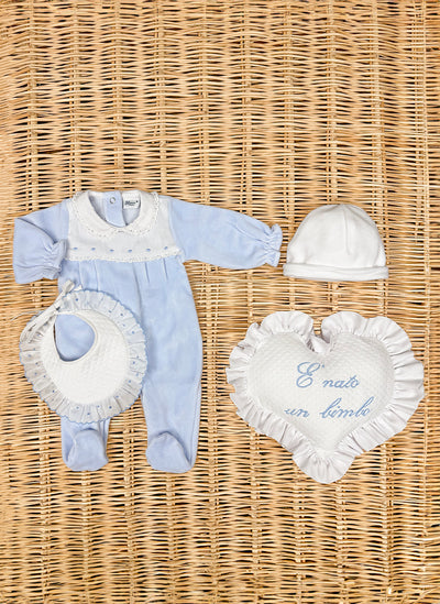 Scalloped Chenille Sleepsuit