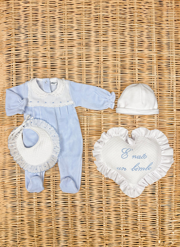 Scalloped Chenille Sleepsuit