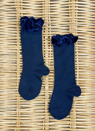 Velvet Rouche Warm Cotton Socks