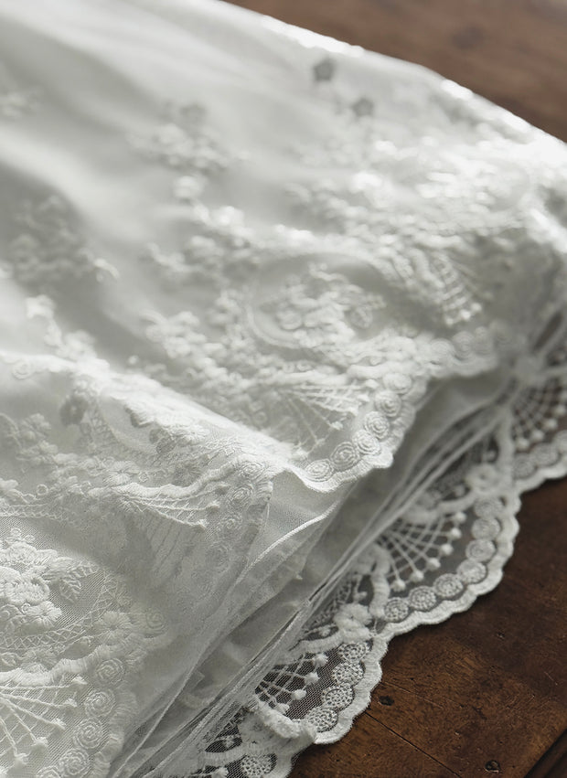 Abito Battesimale In Organza e Pizzo