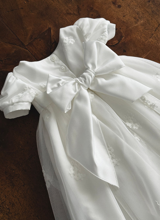 Abito Battesimale In Organza e Pizzo
