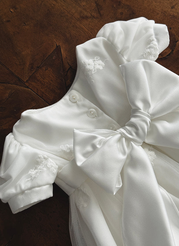 Abito Battesimale In Organza e Pizzo