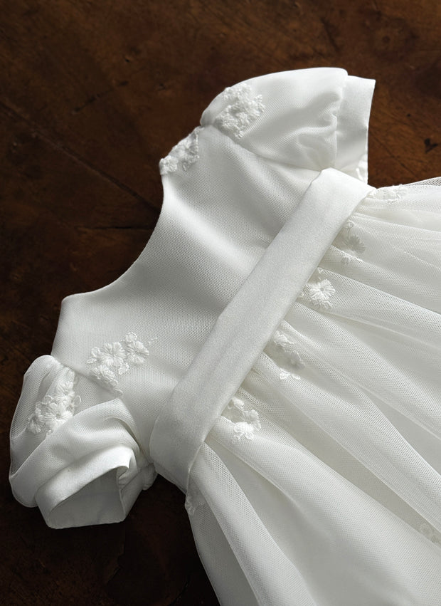 Abito Battesimale In Organza e Pizzo