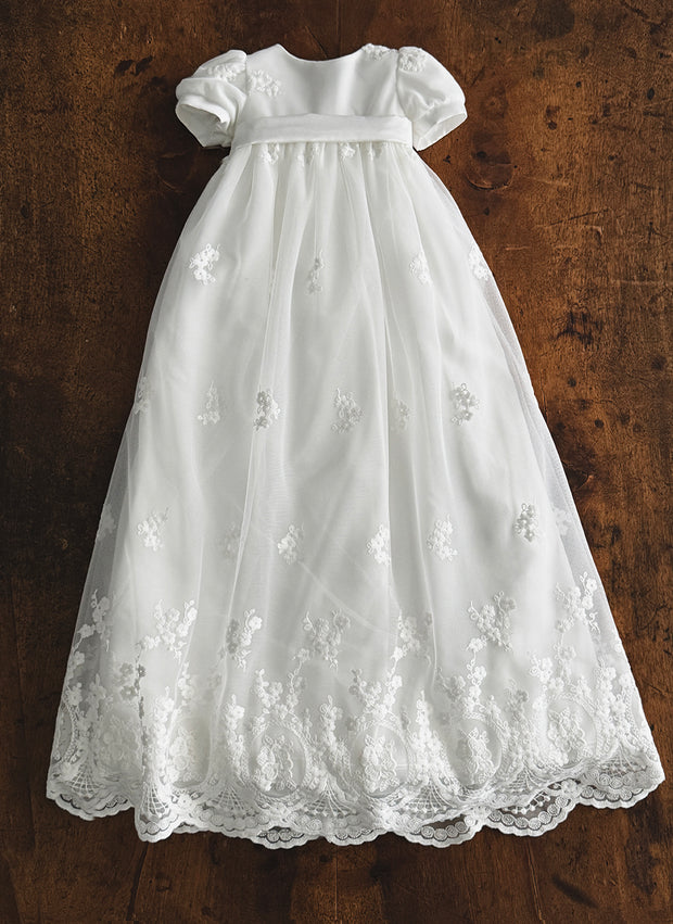 Abito Battesimale In Organza e Pizzo