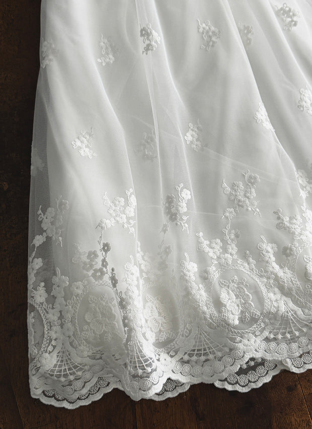 Abito Battesimale In Organza e Pizzo