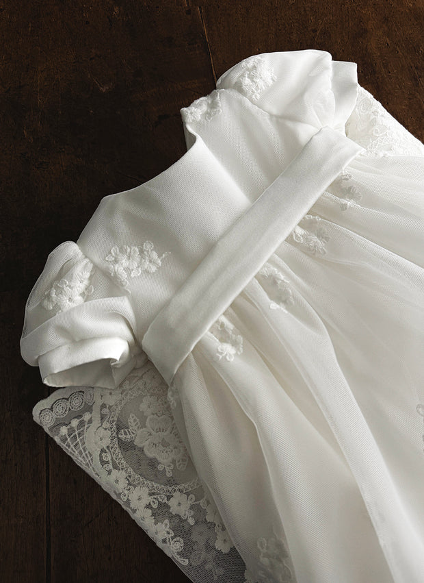 Abito Battesimale In Organza e Pizzo