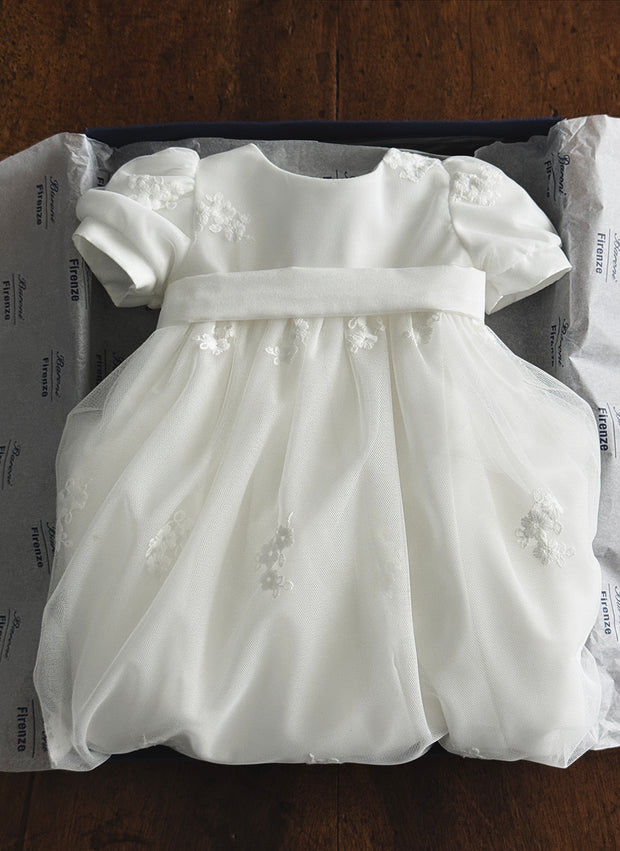 Abito Battesimale In Organza e Pizzo