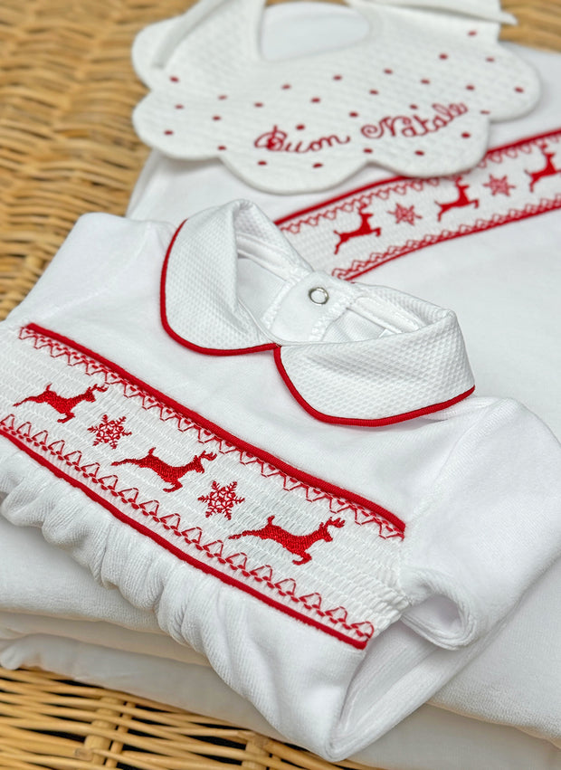 Chenille Reindeers Blanket