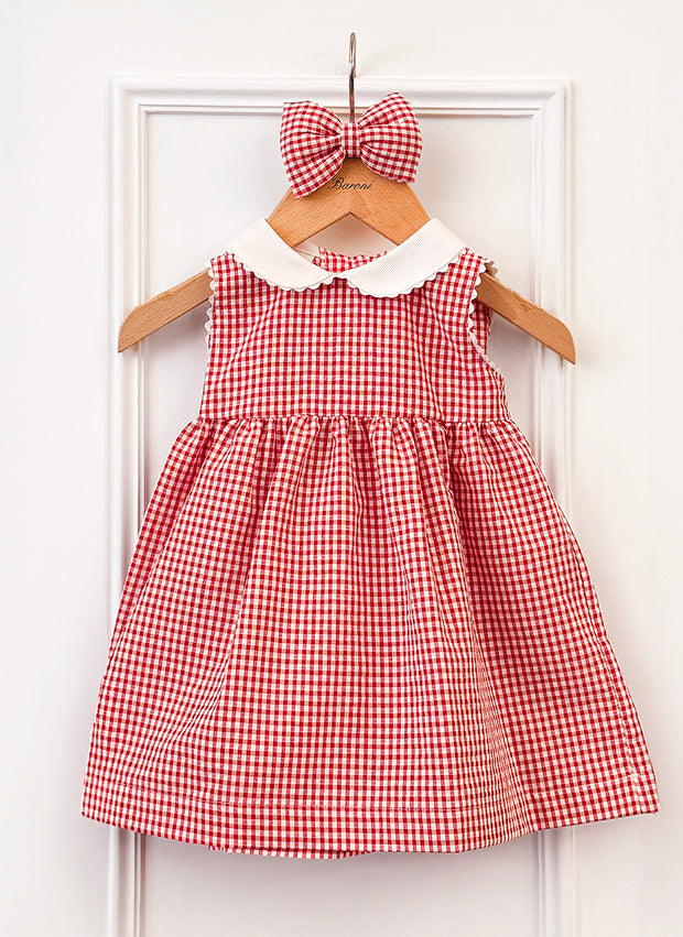 red gingham tennis dress Gingham Athletic Dress - Red