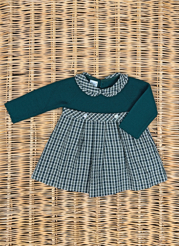 Knitted Little Check Dress