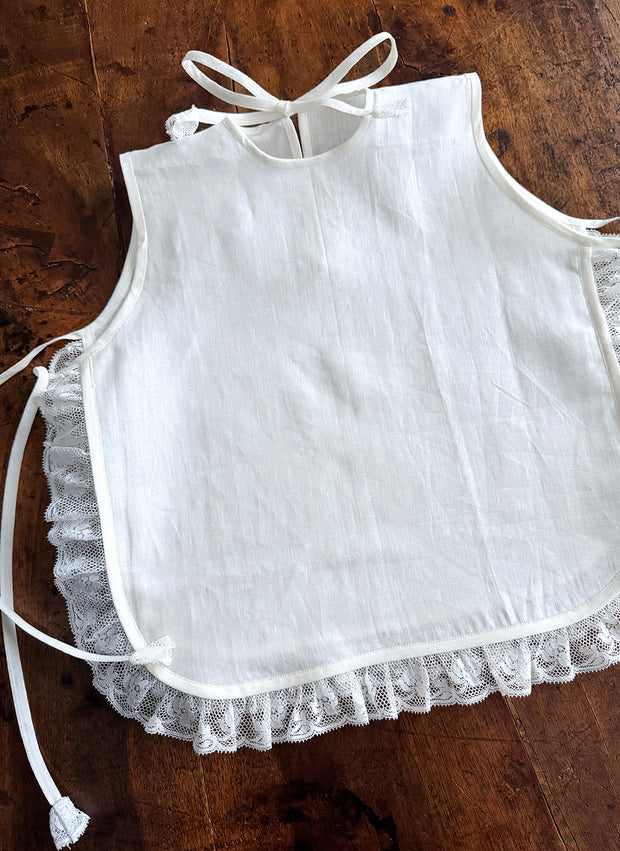 BAPTISMAL BIB IN LINEN