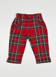 Pantaloni lunghi scozzesi bimba