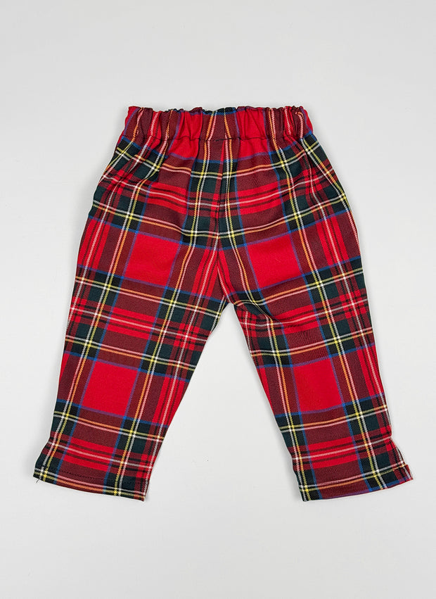 Pantaloni lunghi scozzesi bimba