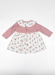 Knitted Wool Flowers Dress